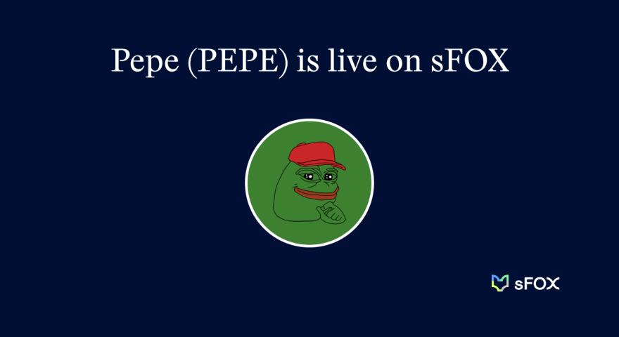 Pepe (PEPE) is live on sFOX