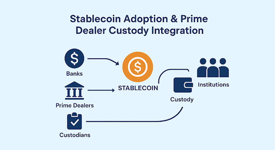 Stablecoin adoption and prime dealer custody integration: what institutions need to know